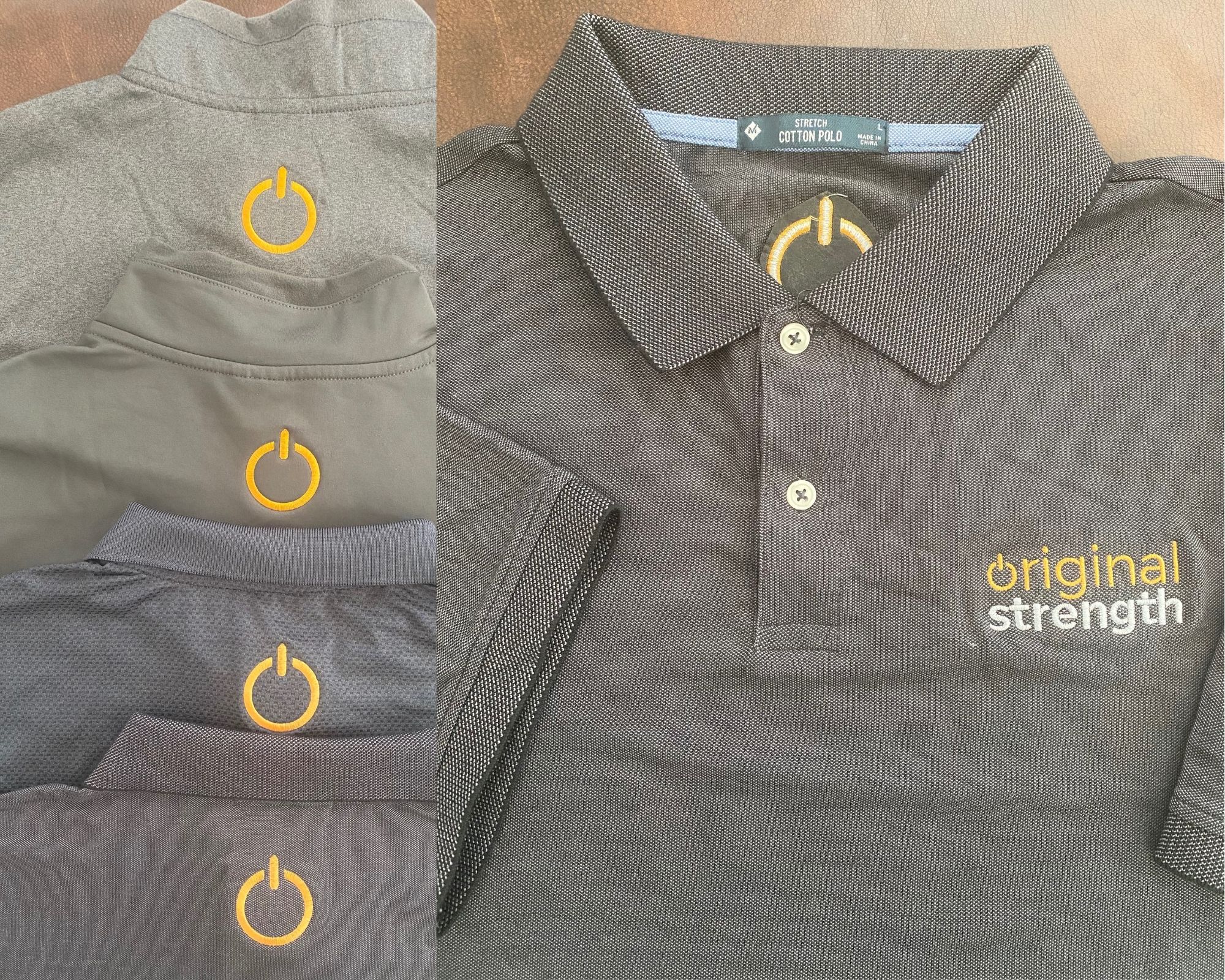 OS Polo Shirt - Heather Black